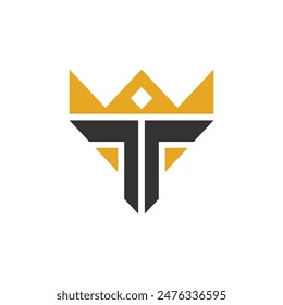 t logo abstracto estilo moderno 1
