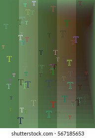 T Alphabet icon pattern