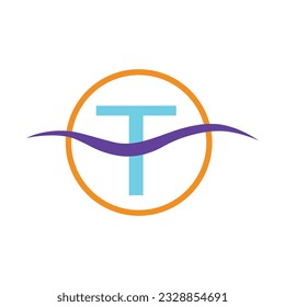 T Alphabet Letter Logotype Modern, Flat And Minimalist Business Logo