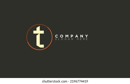T Alphabet Buchstaben Initial Monogram Logo 