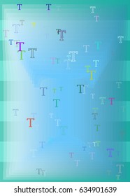 T Alphabet template idea