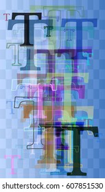 T Alphabet texture idea