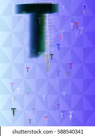 T Alphabet vector art