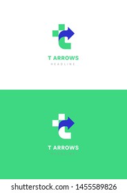 T arrows company logo template.