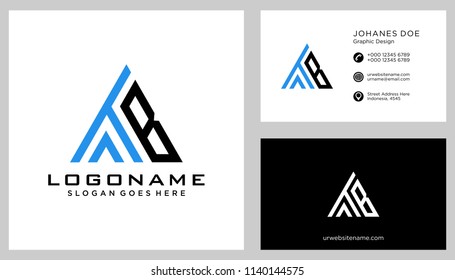 T B initial logo template vector