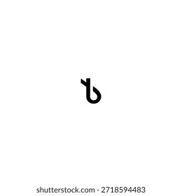 design de logotipo de vetor de ideia de letra t b