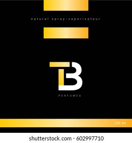 T & B Letter logo design vector element