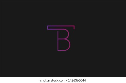 T & B letters Joint logo icon vector template for corporate logo and business card