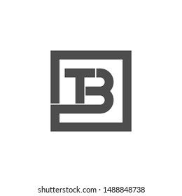 T + B letters logo abstract for company, corporation, etc