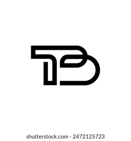 T and B Letters Logo Vector 003