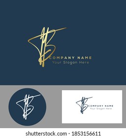  T B TB Initial letter handwriting and signature logo. Beauty vector initial logo .Fashion, boutique, floral and botanical
