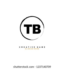 T B TB Initial logo template vector. Letter logo concept