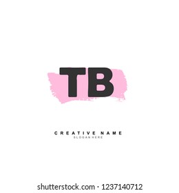 T B TB Initial logo template vector. Letter logo concept