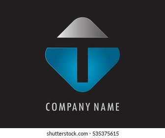 T business logo