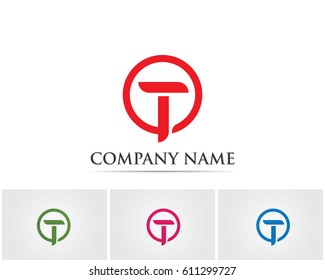 T business logo
