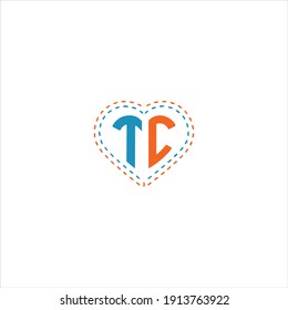 T C letter logo creative design. tc icon