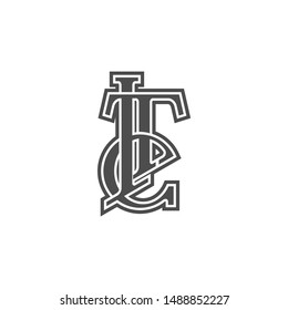 I + T + C logo abstract letters for community, company, etc.