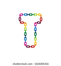 T Chain Letter Logo Icon Design