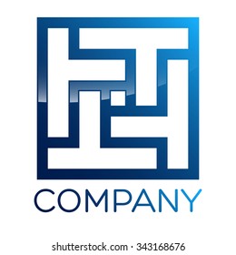 T company linked letter logo