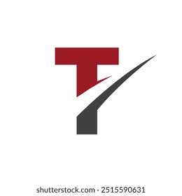 T kreatives letzteres Logo-Design