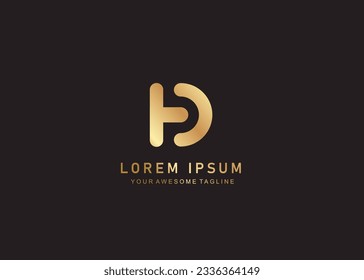 T D logo design. luxury business logo design isolated black background. usable logo design for business. corporate. personal identity. signature
