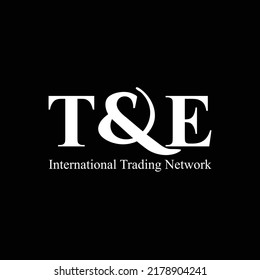 T and E International Trading Network Logo Design