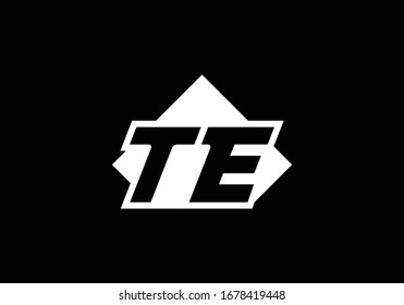 T E, TE Initial Letter Logo design vector template, Graphic Alphabet Symbol for Corporate Business Identity