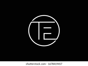 T E, TE Initial Letter Logo design vector template, Graphic Alphabet Symbol for Corporate Business Identity