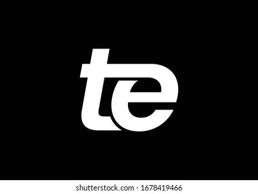 T E, TE Initial Letter Logo design vector template, Graphic Alphabet Symbol for Corporate Business Identity