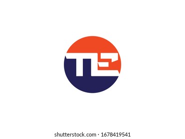 T E, TE Initial Letter Logo design vector template, Graphic Alphabet Symbol for Corporate Business Identity
