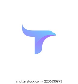 T Eagle Logo Simple and Clean Design