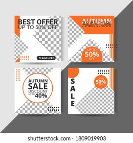 t of Editable minimal square social media banner template. Suitable modern designs for social media post and web internet ads. Vector illustration Social media post template