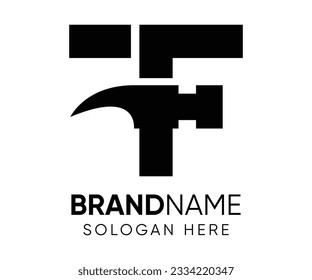 T T F ursprüngliche Logo-Design Vektorgrafik-Vorlage