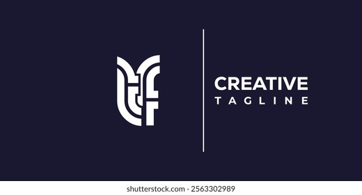 T and F logo design. TF abstract Letters Logo Monogram. This logo design is the process of creating a visual symbol that represents a brand, company, or individual.