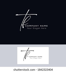 T F TF Erstmalige Handschrift und Logo der Unterschrift. Schönheit, Vektoranfängliches Logo .Mode, Boutique, Blumen und botanisch