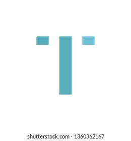T Font logo. Modern design vector font for title, header, lettering. Corporate Vector abc technology typeface. 