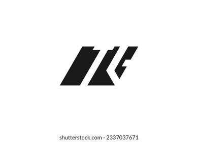 T G initial logo design letter typeface icon symbol