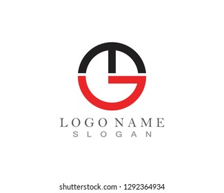 T G Letters Logos and Symbol Template Vector Icon