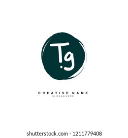 T G TG Initial abstract logo concept vector