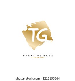 T G TG Initial logo template vector