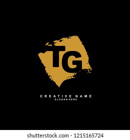 T G TG Initial logo template vector