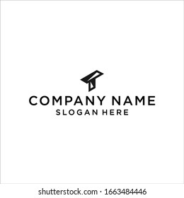Vector de diseño de icono del logotipo geométrico de T
