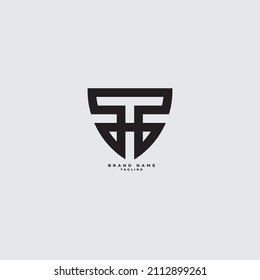 T H letter logo abstract design on black color background. th monogram