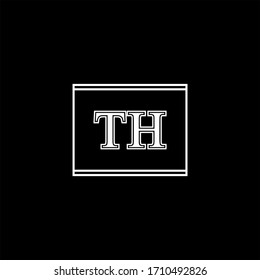 T H-Buchstaben Logo-Vektorillustration-Design