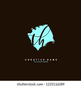 T H TH Initial logo template vector
