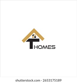 T Homes logo in brown and black on a white background