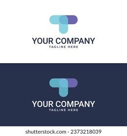 T Icon and T logo design Vector Template