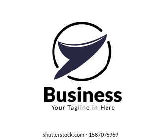 T initial circle arrow up business logo design inspiration