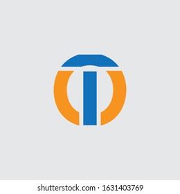 T initial circle company or TO OT logo .
