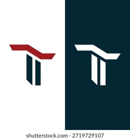 Plantilla de diseño de logotipo de letra inicial T Vector y Arte vectorial en stock.